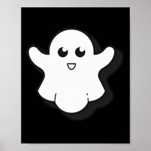 Poster Saison Éffrayante Halloween Ghost Cute Ghost