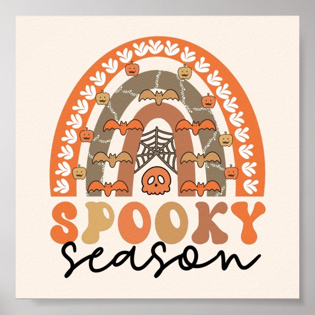 Poster Saison éffrayante Halloween Rainbow Fall (Devant)