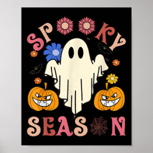 Poster Saison Éffrayante super mignonne Ghost Holding Cit