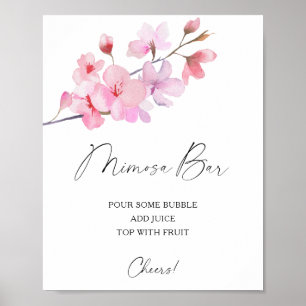 Poster Sakura élégant - bar mimosa