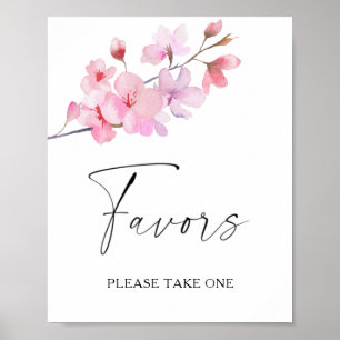 Poster Sakura - faveurs de la mariée s'il vous plaît pren