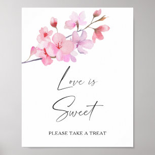 Poster sakura - l'amour est doux prendre un régal