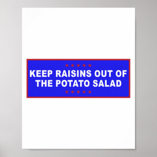 Poster Salade de pommes de terre Mème amusant