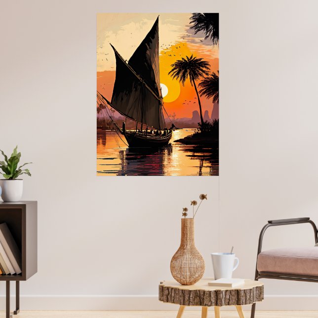 Poster Salage au coucher du soleil (Salon 3)