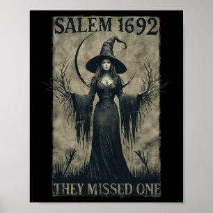 Poster Salem 1692 Ils Ont Manqué Une Sorcière Féministe H