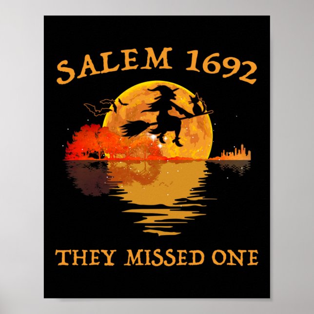 Poster Salem 1692 Ils Ont Manqué Une Sorcière Riding Sall (Devant)