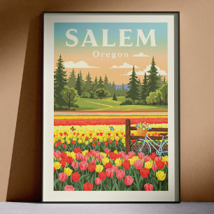 Poster Salem Oregon vintage