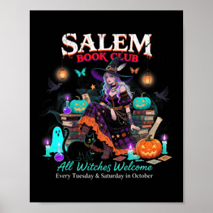Poster Salem Witch Book Club Halloween Lecture Livre Love