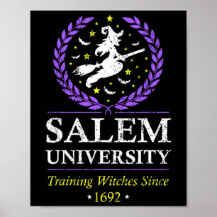 Poster Salem Witch University Training Halloween Femmes