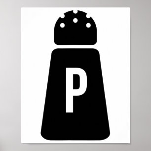 Poster Saler Et Poivron Shakers Funny Couple Matching Hal