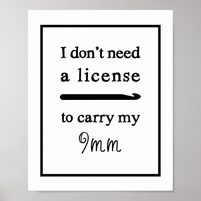 Poster Salle d'artisanat de Crochet Hotte (Devant)