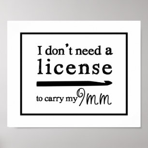 Poster Salle d'artisanat de Crochet Hotte