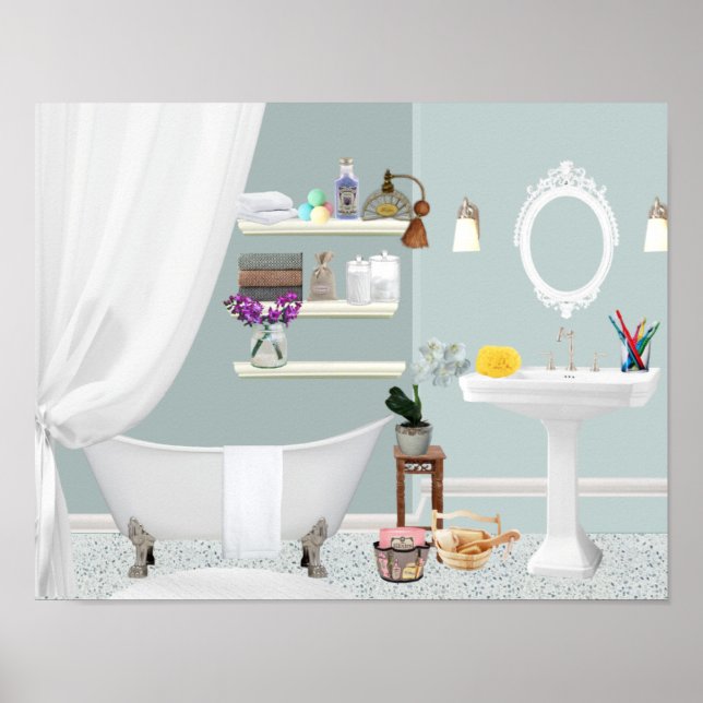 Poster salle de bain (Devant)