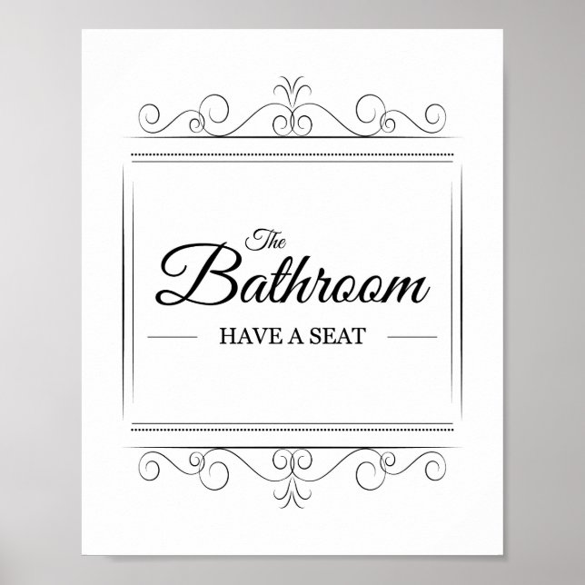 Poster Salle de bain Avoir Un Siège Sympathique Salle de  (Devant)