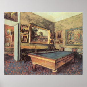 Poster Salle de billard