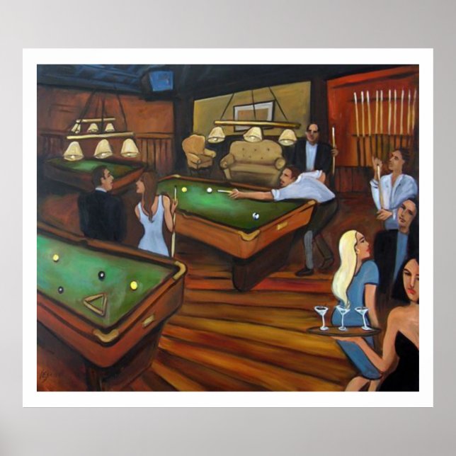 Poster Salle de billard - Valerie Vescovi (Devant)