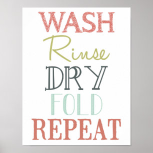 Poster Salle de blanchisserie