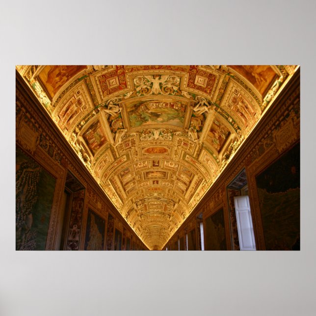 Poster Salle de carte du Vatican (Devant)