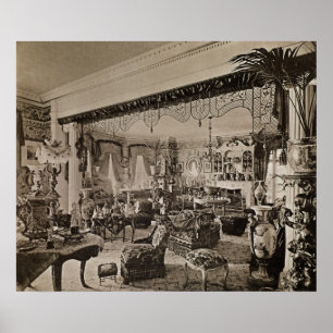 Poster Salle de dessin, Wickham Hall, Kent, 1897