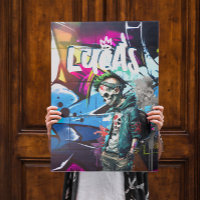 Salle de Graffiti Zombie Décor Porte Monogramme