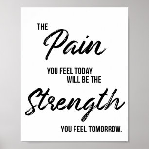 Poster Salle de gym, exercice, entraînement Motivational 