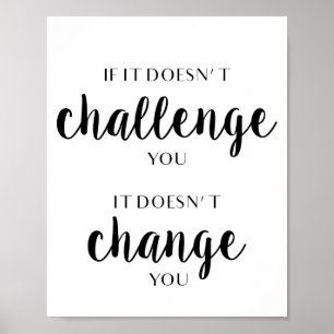 Poster Salle de gym, exercice, entraînement Motivational