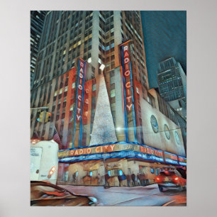 Poster Salle de musique radio NYC