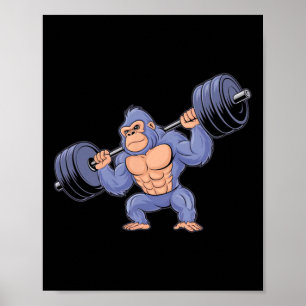 Poster Salle de sport de musculation de fitness de haltér