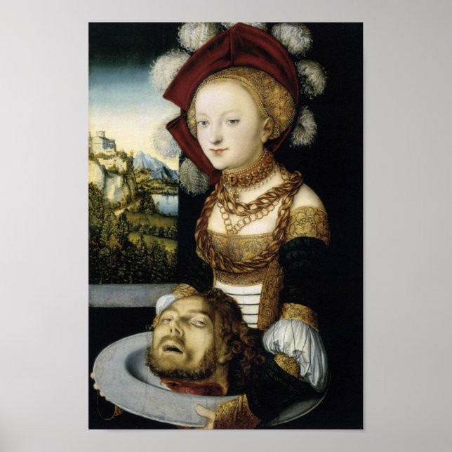 Poster Salome avec le chef de John Baptist (Devant)