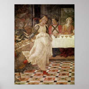 Poster Salomé dansant à la fête d'Hérode