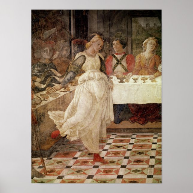 Poster Salomé dansant à la fête d'Hérode (Devant)