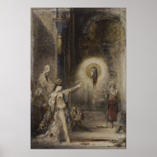 Poster Salome et Apparition Gustave Moreau Aquarelle
