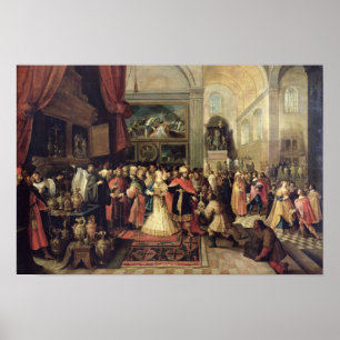 Poster Salomon dans le Trésor du Temple, 1633