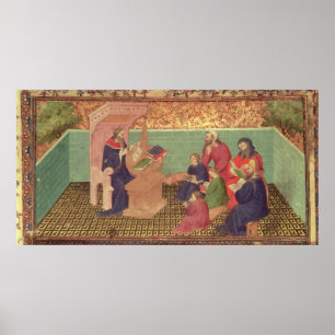 Poster Salomon dicte les proverbes