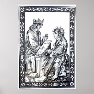 Poster Salomon et Marcoul, illustration de