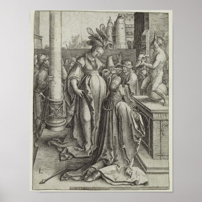 Poster Salomon Prays devant une Graven Image, c.1514 (Devant)