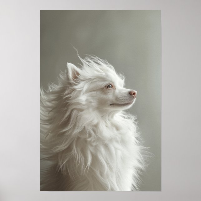 Poster Salon Animaux de compagnie Boutique Spitz Portrait (Devant)