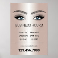Salon d'artistes de maquillage rose Gold Lashes He