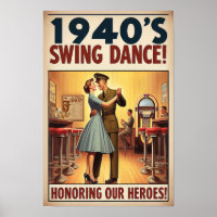 Salon de danse vintage pour le service militaire