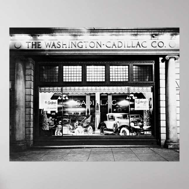 Poster Salon de la Washington Cadillac Company 1927 (Devant)