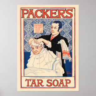 Poster Salon De Shampooing À Savon De PACKER'S Tar