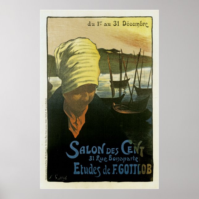 Poster Salon Des Cents ~ Etudes de F. Gottlob (Devant)