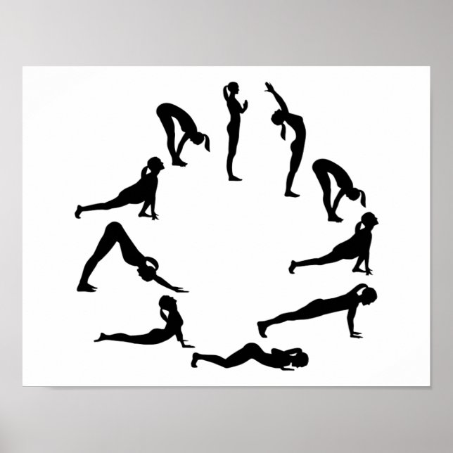 Poster Salon du soleil de Yoga (Devant)