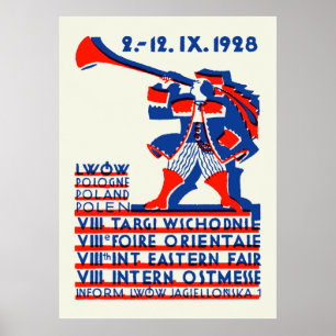 Poster Salon international du Lwow-Eastern 1928