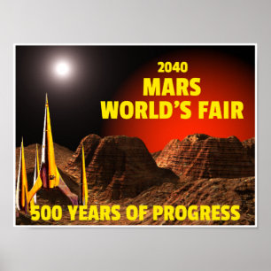 Poster Salon mondial de mars 2040