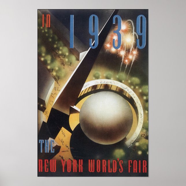 Poster Salon mondial de New York 1939 (Devant)