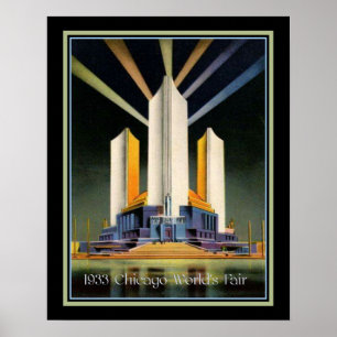 Poster Salon mondial des Trois Tours Flutées 1933