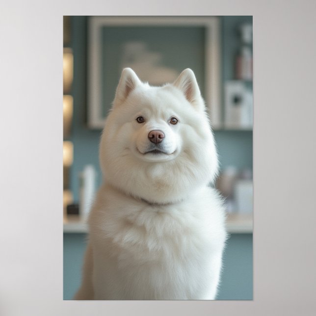 Poster Salon pour animaux de compagnie Boutique White Hus (Devant)