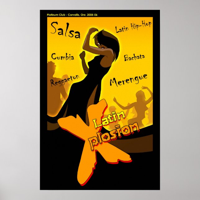 Poster Salsa - Latin X Night (Devant)