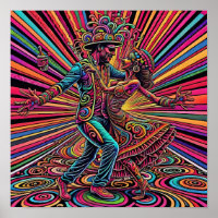 Salsa psychédélique Tango Danser Art